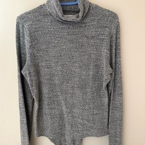Madewell Heather Gray Turtleneck Bodysuit